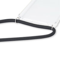 Handykette für Xiaomi Redmi 12 Handyhülle mit Band Case Hülle mit Kordel Hand Schwarz