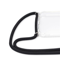 Handykette für Xiaomi Redmi 12 Handyhülle mit Band Case Hülle mit Kordel Hand Schwarz