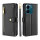 Handykette Xiaomi Hülle mit Band Handyhülle Kartenfächer PU Leder Umhängetasche Redmi 13C / Poco C65 Schwarz