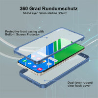 360° Grad Hülle für Samsung Galaxy S23 vollschutz Integriertem Displayschutz Blau