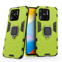 Xiaomi Redmi 10C, Hülle Schutzhülle Handyhülle Silikon Case 360° Drehbarer Ring
