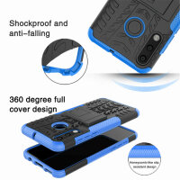 Outdoor Case Panzer Hülle Cover Huawei Handytasche Schutzhülle Handyhülle Handy Blau P30 Lite