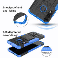 Outdoor Case Panzer Hülle Cover Huawei Handytasche Schutzhülle Handyhülle Handy Blau P30 Lite