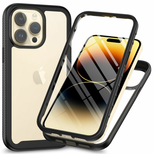 Handyhülle für Apple iPhone 15 Pro - 360° Panzer Case Displayschutz