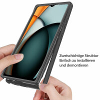 360° Grad Hülle Xiaomi Redmi A3 Rundum vollschutz Integriertem Displayschutz Schwarz