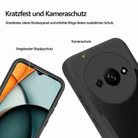 360° Grad Hülle Xiaomi Redmi A3 Rundum vollschutz Integriertem Displayschutz Schwarz