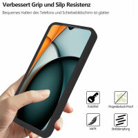 360° Grad Hülle Xiaomi Redmi A3 Rundum vollschutz Integriertem Displayschutz Schwarz