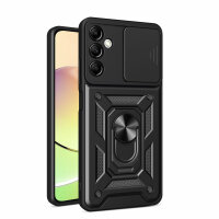 Outdoor Panzer Hülle für Samsung Galaxy A14 mit Kameraschutz Ringhalter Bumper  Schwarz