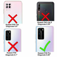 Outdoor Case Panzer Hülle Cover Huawei Handytasche Schutzhülle Handyhülle Handy Rot P40 Pro