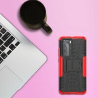 Outdoor Case Panzer Hülle Cover Huawei Handytasche Schutzhülle Handyhülle Handy Rot P40 Pro