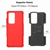 Outdoor Case Panzer Hülle Cover Huawei Handytasche Schutzhülle Handyhülle Handy Rot P40 Pro