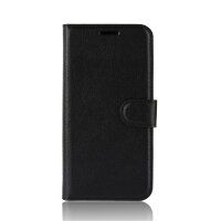 Handy Tasche für Samsung Galaxy A51 SM-A515 Hülle Case Buchhülle Klapphülle TPU PU-Leder Schwarz