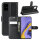 Handy Tasche für Samsung Galaxy A51 SM-A515 Hülle Case Buchhülle Klapphülle TPU PU-Leder Schwarz