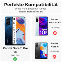 Hülle für Xiaomi Redmi Note 11 Pro 5G,...