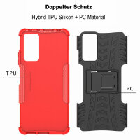 Hülle für Xiaomi Redmi Note 11 Pro 5G, Handytasche Silikon Case Cover Bumper TPU Rot
