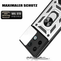Outdoor Panzer Hülle Xiaomi Redmi Note 13 Pro 5G Handyhülle Kameraschutz Silber
