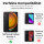 Handykette Samsung Hülle mit Band Handyhülle Kartenfächer PU Leder Umhängetasche Galaxy Xcover 7 Hellblau