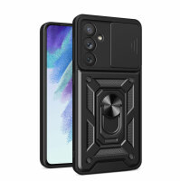 Outdoor Panzer Hülle für Samsung Galaxy A54 5G mit Kameraschutz Ringhalter  Schwarz