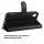 Handy Tasche Huawei Handyhülle Cover Case Klapp Schutz Hülle Etui Wallet Bumper Huawei Y5 2019 Schwarz