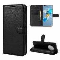 Handy Tasche Huawei Handyhülle Cover Case Klapp Schutz Hülle Etui Wallet Bumper Huawei P Smart 2020 Schwarz