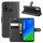 Handy Tasche Huawei Handyhülle Cover Case Klapp Schutz Hülle Etui Wallet Bumper Huawei P Smart 2020 Schwarz