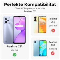 Realme C31 Handy Tasche Handyhülle Hülle Schutzhülle Klapphülle Flip Case Etui