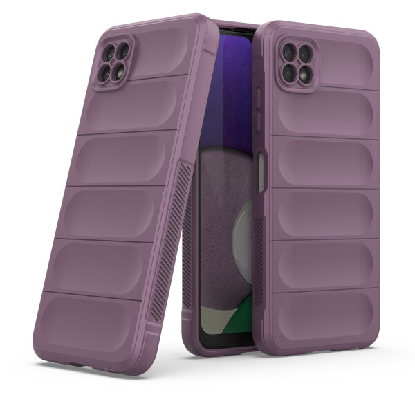 Hülle für Samsung Galaxy A22 5G - Schutzhülle Handyhülle - [Kamera Schutz] Case Lila