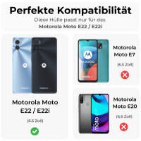 Motorola Moto E22 / E22i Handyhülle Handy Tasche...