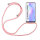 Xiaomi Hülle mit Band Schutzhülle Handykette Silikon Handy Tasche mit Schnur Neu Xiaomi Redmi 9T Rosa