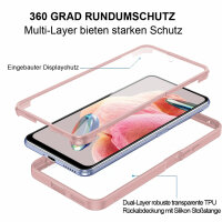 360° Grad Hülle Xiaomi Redmi Note 12 4G Rundum vollschutz mit Displayschutz Rosa