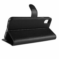 Apple iPhone Handy Tasche Flip Cover Case Buch Klapp Schutz Hülle Etui Bumper Apple iPhone XS Max Schwarz