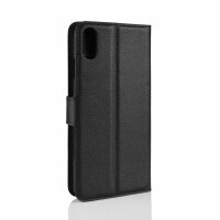 Apple iPhone Handy Tasche Flip Cover Case Buch Klapp Schutz Hülle Etui Bumper Apple iPhone XS Max Schwarz
