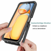 360 Grad Hülle mit eingebautem Displayschutz für Xiaomi Redmi 13C / Poco C65