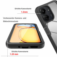 360 Grad Hülle mit eingebautem Displayschutz für Xiaomi Redmi 13C / Poco C65