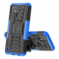 Realme C21Y / C25Y, Hülle Schutzhülle Handy Tasche Outdoor Case Cover Bumper TPU Blau