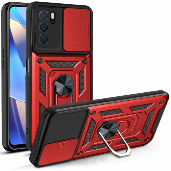 Oppo A16 Handyhülle Handy Tasche Hülle Outdoor Case Back TPU Silikon Bumper