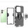 Hülle Xiaomi Redmi Note 13 4G Handyhülle Drehbar Ringhalter Magnet Bumper Case Schwarz