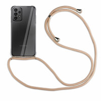 betterfon Handykette für Samsung Galaxy A23 5G Handyhülle mit Band Hülle Beige / Braun