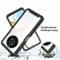Hülle für Honor Magic4 Lite 5G, Handyhülle Cover 2-teilig TPU Body Bumper Case Schwarz