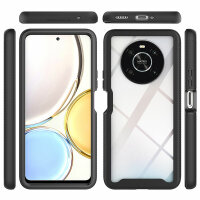 Hülle für Honor Magic4 Lite 5G, Handyhülle Cover 2-teilig TPU Body Bumper Case Schwarz
