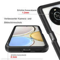 Hülle für Honor Magic4 Lite 5G, Handyhülle Cover 2-teilig TPU Body Bumper Case Schwarz