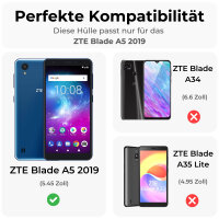 ZTE Blade A5 2019 Handy Tasche Flip Cover Wallet Case...