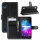 ZTE Blade A5 2019 Handy Tasche Flip Cover Wallet Case Schutz Hülle Etui Schale in Schwarz