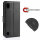 ZTE Blade A5 2019 Handy Tasche Flip Cover Wallet Case Schutz Hülle Etui Schale in Schwarz