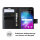 ZTE Blade A5 2019 Handy Tasche Flip Cover Wallet Case Schutz Hülle Etui Schale in Schwarz