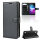 ZTE Blade A5 2019 Handy Tasche Flip Cover Wallet Case Schutz Hülle Etui Schale in Schwarz