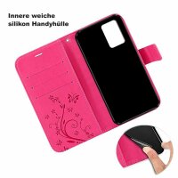 Handy Tasche ZTE Blade Hülle Schutzhülle Klapphülle Flip Case Buchhülle Etui TPU Blade V30 Vita Pink