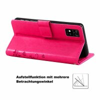 Handy Tasche ZTE Blade Hülle Schutzhülle Klapphülle Flip Case Buchhülle Etui TPU Blade V30 Vita Pink