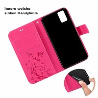 Handy Tasche ZTE Blade Hülle Schutzhülle Klapphülle Flip Case Buchhülle Etui TPU Blade V30 Vita Pink