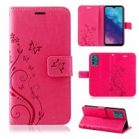 Handy Tasche ZTE Blade Hülle Schutzhülle Klapphülle Flip Case Buchhülle Etui TPU Blade V30 Vita Pink